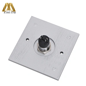 X08K aluminum door exit release push button switch for access control aluminum exit button with key