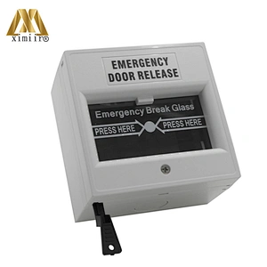 White Color Emergency door release Emergency Break Glass Switch Exit Button For Access Control System XM-E20C