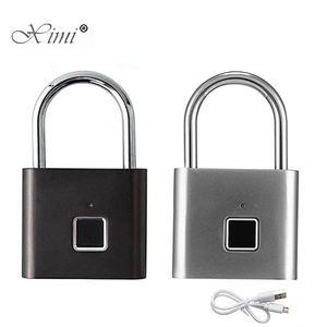 Fingerprint Lock Safety Door Lock Smart Fingerprint Padlock Portable Small Travel Luggage Suitcase Fingerprint Lock