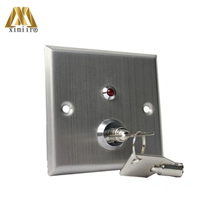 Stainless steel exit button metal exit button with key for all access control system X06k