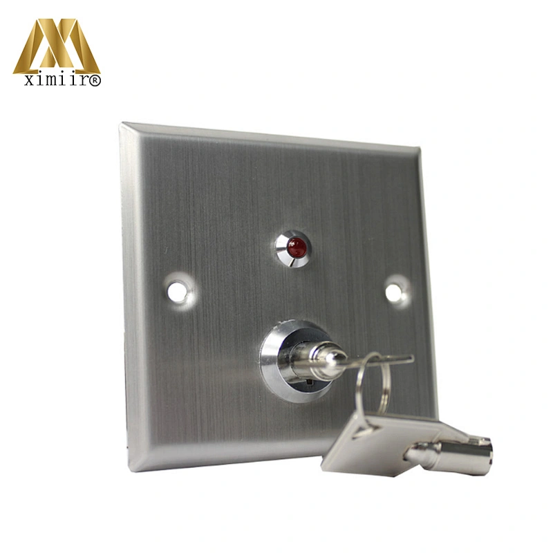 Stainless steel exit button metal exit button with key for all access control system X06k