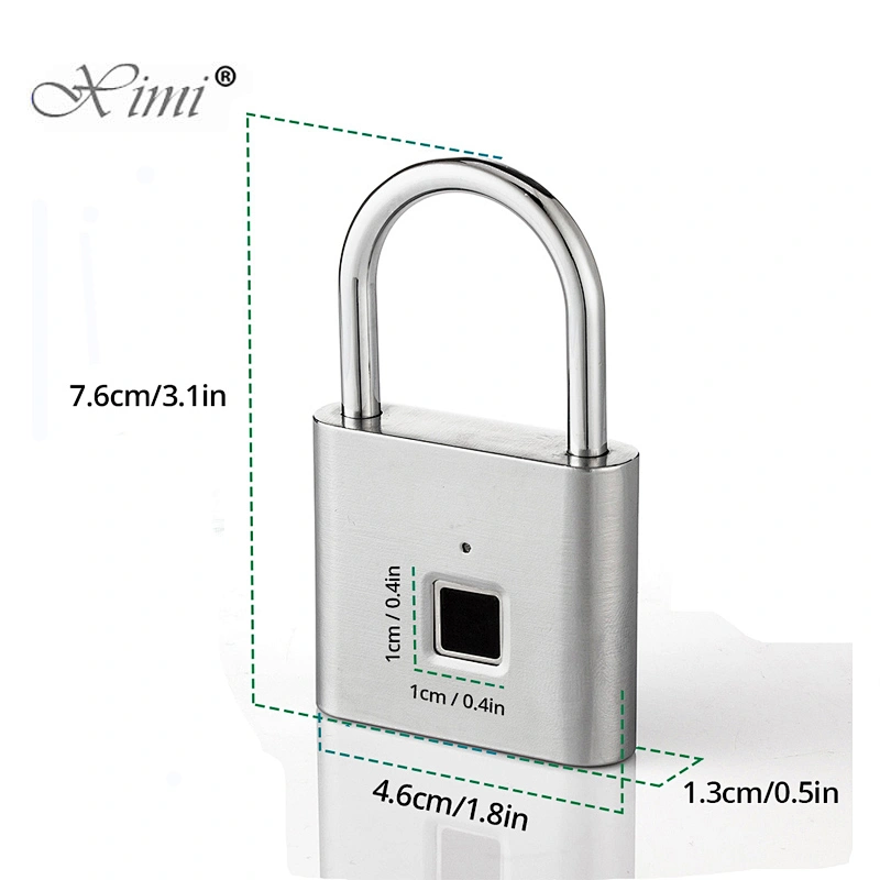 Fingerprint Lock Safety Door Lock Smart Fingerprint Padlock Portable Small Travel Luggage Suitcase Fingerprint Lock