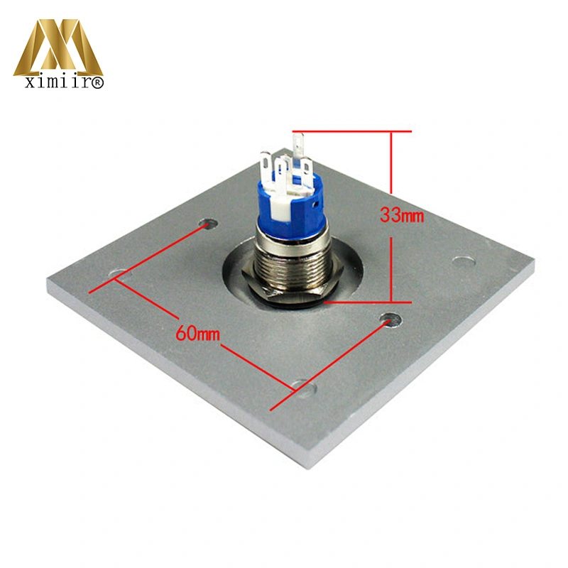 X08L aluminum door exit release push button switch for access control aluminum exit button with open switch light