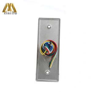 Good quality X03L stainless steel metal exit button with green led light for access control system
