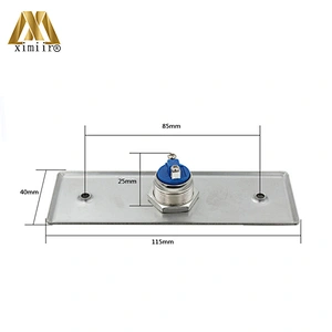 Good quality X03L stainless steel metal exit button with green led light for access control system