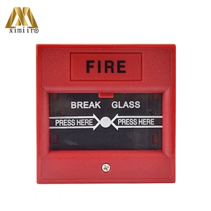 Red Color Emergency door release Emergency Break Glass Switch Exit Button For Access Control System XM-E20D
