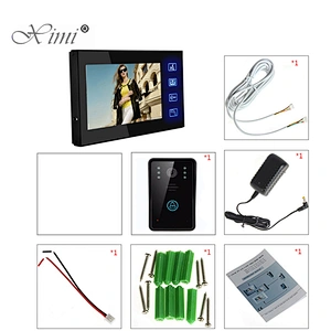 Video door phone for apartment villa door bell with card access control reader door lock system