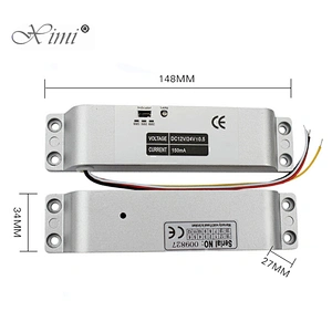 Cheap Security Access Control Wooden Door, Glass Door Sliding Electronic Bolt Lock Magnetic Keyless Smart Electric Door Lock