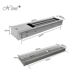 280KG/600PBS Magnetic lock electric lock biometric door lock with led, delay and Signal