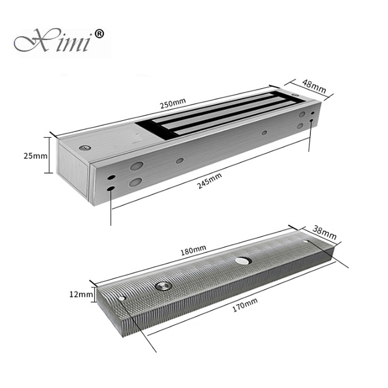 280KG/600PBS Magnetic lock electric lock biometric door lock with led, delay and Signal
