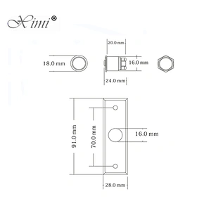 Suitable for access control with light indication stainless steel push button switch exit button