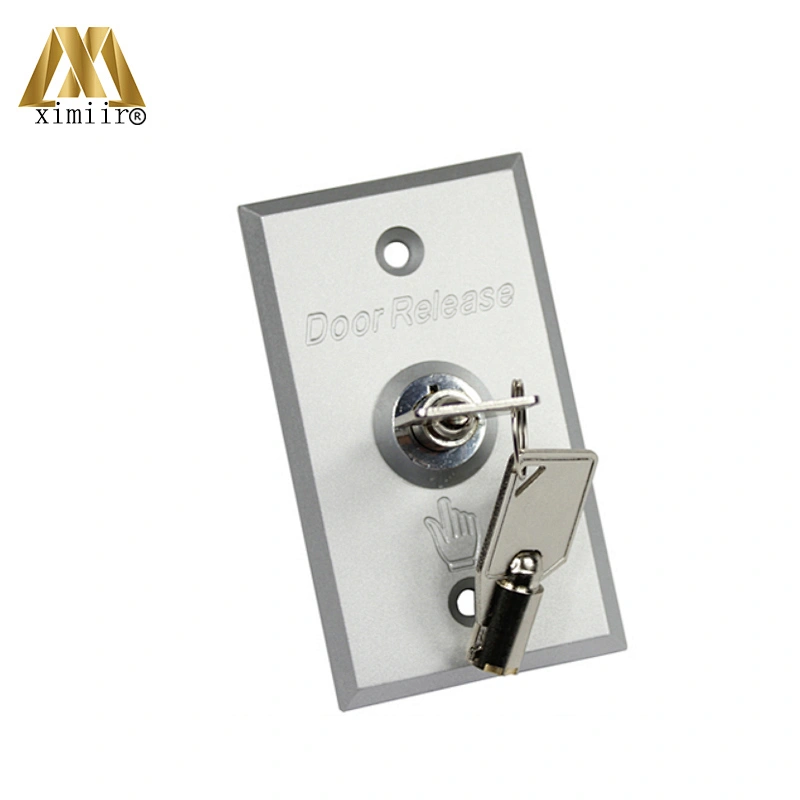 Aluminum door exit release push button switch for access control aluminum exit button with key X07k