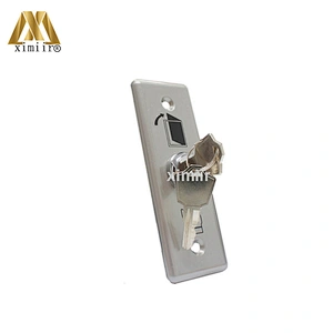 Good quality NOCOM for access control system stainless steel exit switch with key exit button