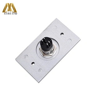 Aluminum door exit release push button switch for access control aluminum exit button with key X07k