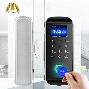Smart keyless Fingerprint Door Lock XM-108S Biometric Electric Lock For Frameless Glass Sliding Door With Remote Control