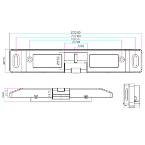 12V Electric Lock Fire Exit Door Lock 304 Stainless Steel Electric Strike Push Bar Lock Emergency Door Lock