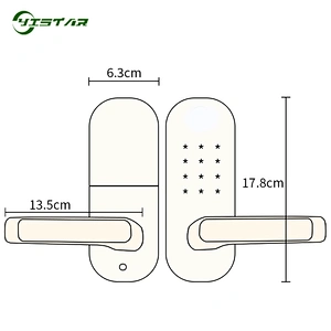 Biometric Hotel Door Lock Waterproof Electronic Home Door Lock Smart Digital Door Lock With RFID Card YS-S7C