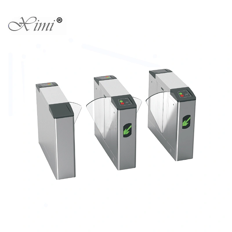 Shenzhen Factory China Flap Barrier Smart Automatic Face And Fingerprint Access Control Turnstile Drop Arm Turnstile