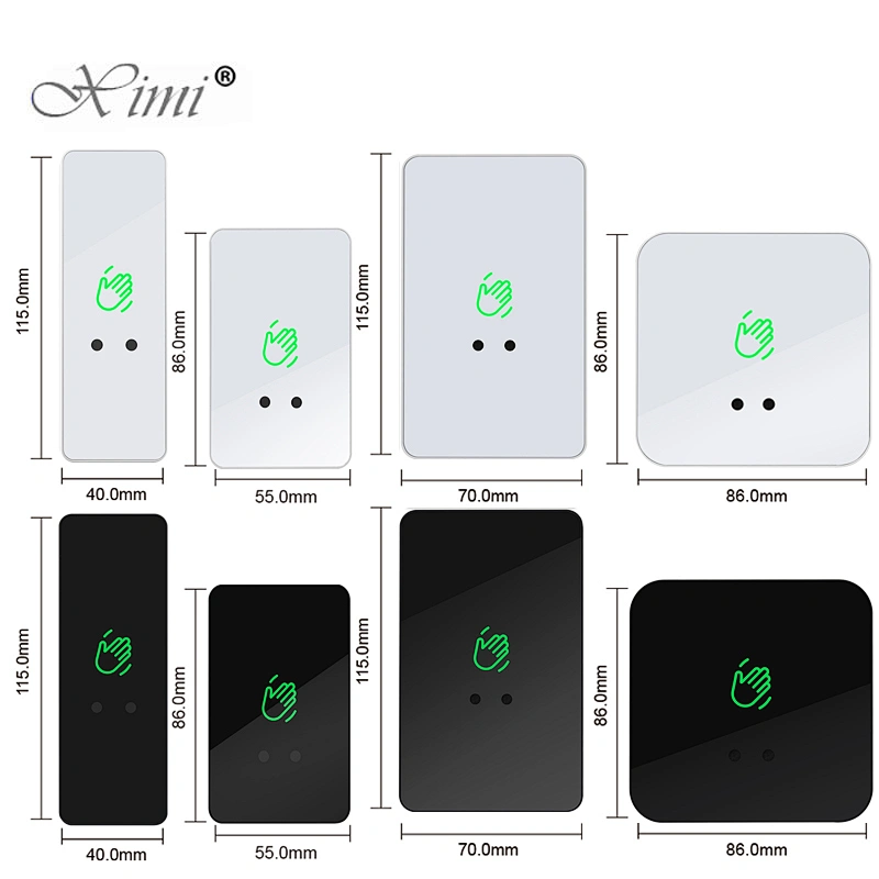 12V 24V Touchless Sensor Exit Button Door Release Switch IR Contactless Infrared No Touch Exit Button 3-15cm Distance Adjustable