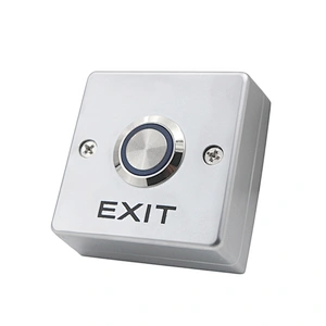 Stainless Steel Door Switch Metal Switch Access Control Door Exit Button With Light XM-E02-WK