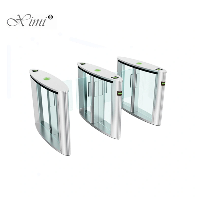SUS304 XIMIIR Door Access Control Speed Gate Turnstile Optional Face Recognition Turnstile Barrier Turnstile Swing Barrier Gate