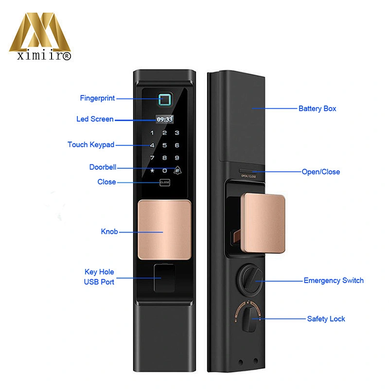 High Quality Fingerprint Lock XM-768 Smart Locks For Home Automatic Electronic Security Biometric Fingerprint Door Lock