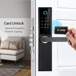 Bluetooth TTLock App Remote Control Biometric Fingerprint Lock Digital Password Electronic Smart Deadbolt Door Lock Hotel Lock