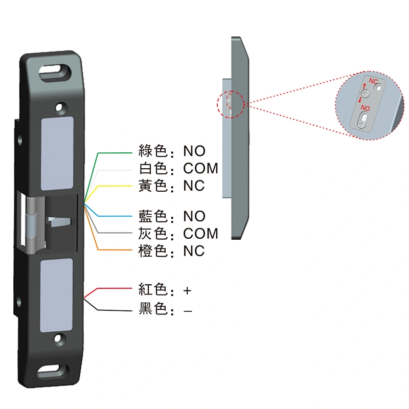 12V Electric Lock Fire Exit Door Lock 304 Stainless Steel Electric Strike Push Bar Lock Emergency Door Lock