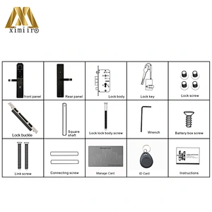 Biometric Fingerprint Door Locks Intelligent Electronic Lock XM-S903 Fingerprint Verification With Password & RFID Door Lock