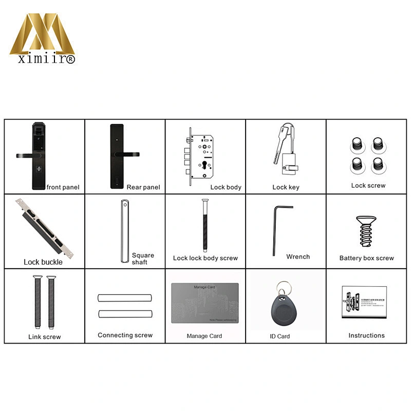 Biometric Fingerprint Door Locks Intelligent Electronic Lock XM-S903 Fingerprint Verification With Password & RFID Door Lock