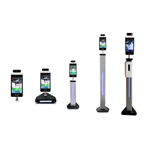 8 inch Screen Facial Recognition Time Attendance Temperature Management Touchless Temperature Access Control System