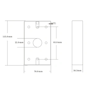 High Quality Plastic Back Box for Access Control For Door Metal Exit Switch Button Push Button Back Box