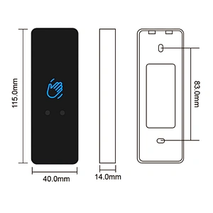 12V 24V Touchless Sensor Exit Button Door Release Switch IR Contactless Infrared No Touch Exit Button 3-15cm Distance Adjustable