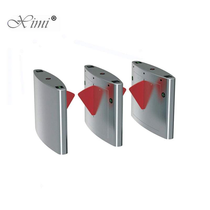 Shenzhen Factory China Flap Barrier Smart Automatic Face And Fingerprint Access Control Turnstile Drop Arm Turnstile
