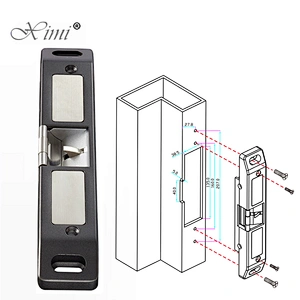 12V Electric Lock Fire Exit Door Lock 304 Stainless Steel Electric Strike Push Bar Lock Emergency Door Lock