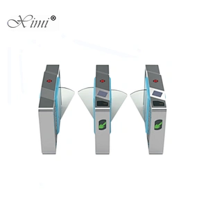Good quality Door Access Control Turnstile Flap Biometric Smart RFID Card Flap Turnstile SUS 304 Stainless Steel ZK Turnstile