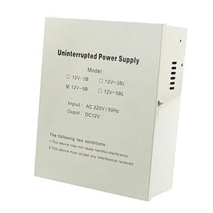 DC12V5A back up battery function Switch Power Supply AC110~220V Access Control Power Supply with metal box