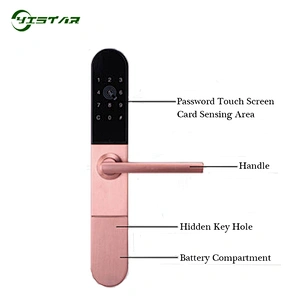 Electronic Smart Card Door Lock Digital Aluminum Door Lock For Hotel/ Apartments Sliding Door YS-C878