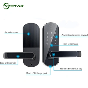 Biometric Hotel Door Lock Waterproof Electronic Home Door Lock Smart Digital Door Lock With RFID Card YS-S7C