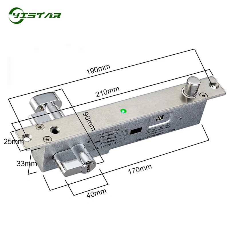 Electric Lock Magnetic Output with Timer DC12V Mortise Door Lock XM-400T Fail Safe Fail Secure NC/NO Bolt Mortise Door Lock