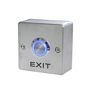 Stainless Steel Door Switch Metal Switch Access Control Door Exit Button With Light XM-E02-WK