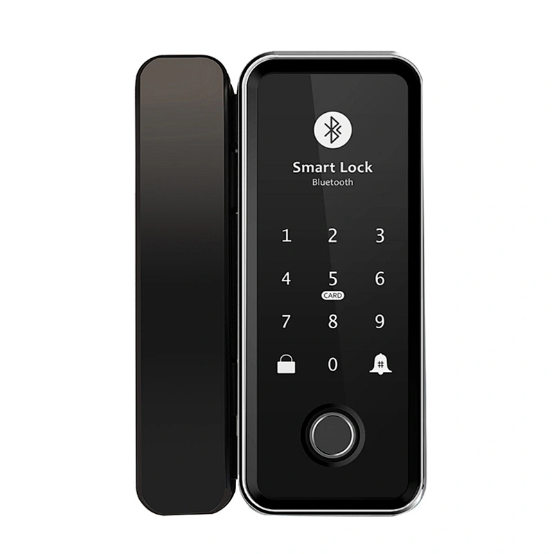 High Security Remote Control TTLock APP WIFI Bluetooth Code Password Card Fingerprint Smart Lock System Glass Sliding Door Lock