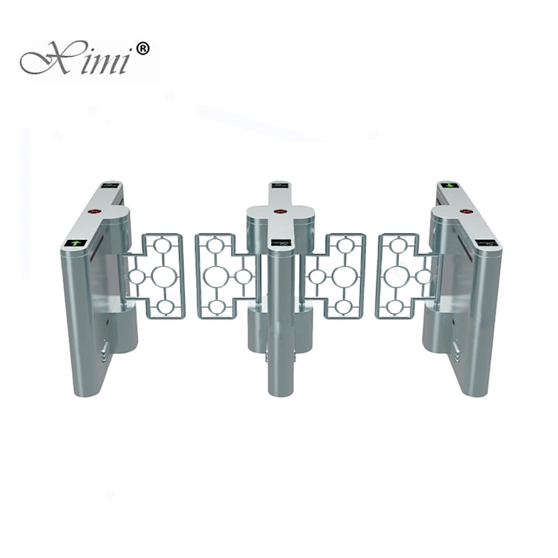 Access Control Automatic Swing Barrier Gate Turnstile Outdoor Optical Face Recognition Turnstile Barrier Gate