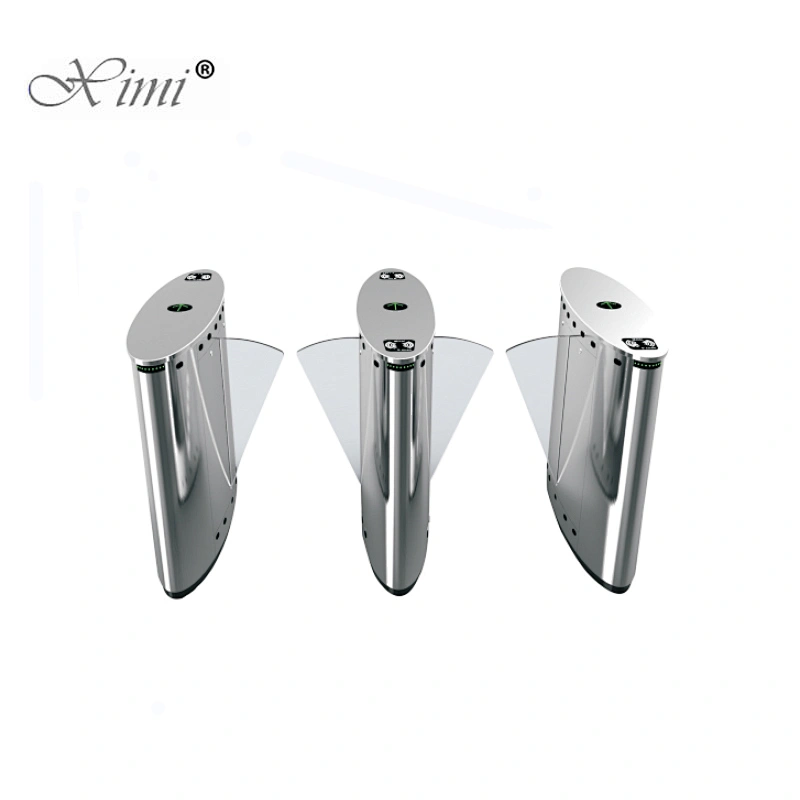 China Flap Barrier Price Manufacture Factory Price For Tripod Turnstile Flap Barrier Gate Optional Face Fingerprint Turnstile