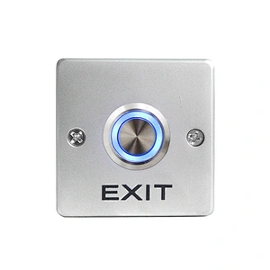Stainless Steel Door Switch Metal Switch Access Control Door Exit Button With Light XM-E02-WK