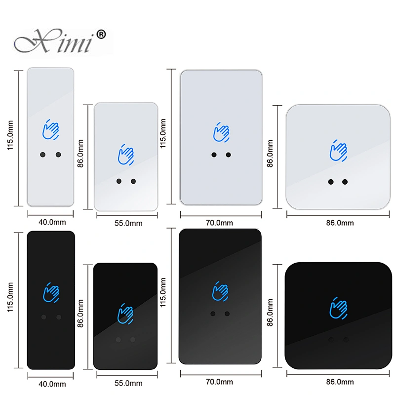 12V 24V Touchless Sensor Exit Button Door Release Switch IR Contactless Infrared No Touch Exit Button 3-15cm Distance Adjustable