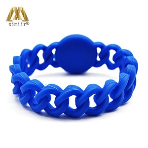 10pcs/lot Silicone Rubber Wristband Flexible Wrist Band Bracelet Sports Casual