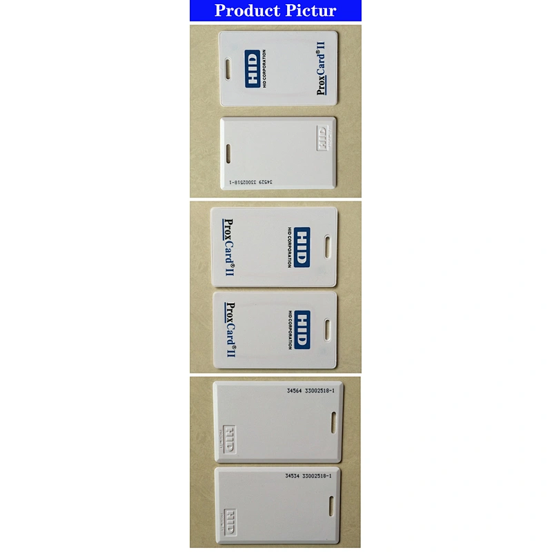 Rewritable RFID Proximity H-ID Thick  White Card 125khz HID PROX II Clamshell Card 1Pcs