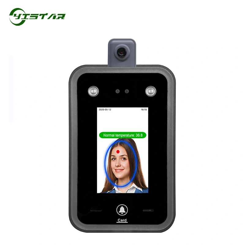 Biometric Dynamic Facial Recognition Door Access Control System Time Attendance Device With Temperature Detection Terminal