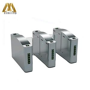 XIMI Access Control Electronic Turnstile High Speed Flap Barrier Gate for School Stadium Flap Turnstile